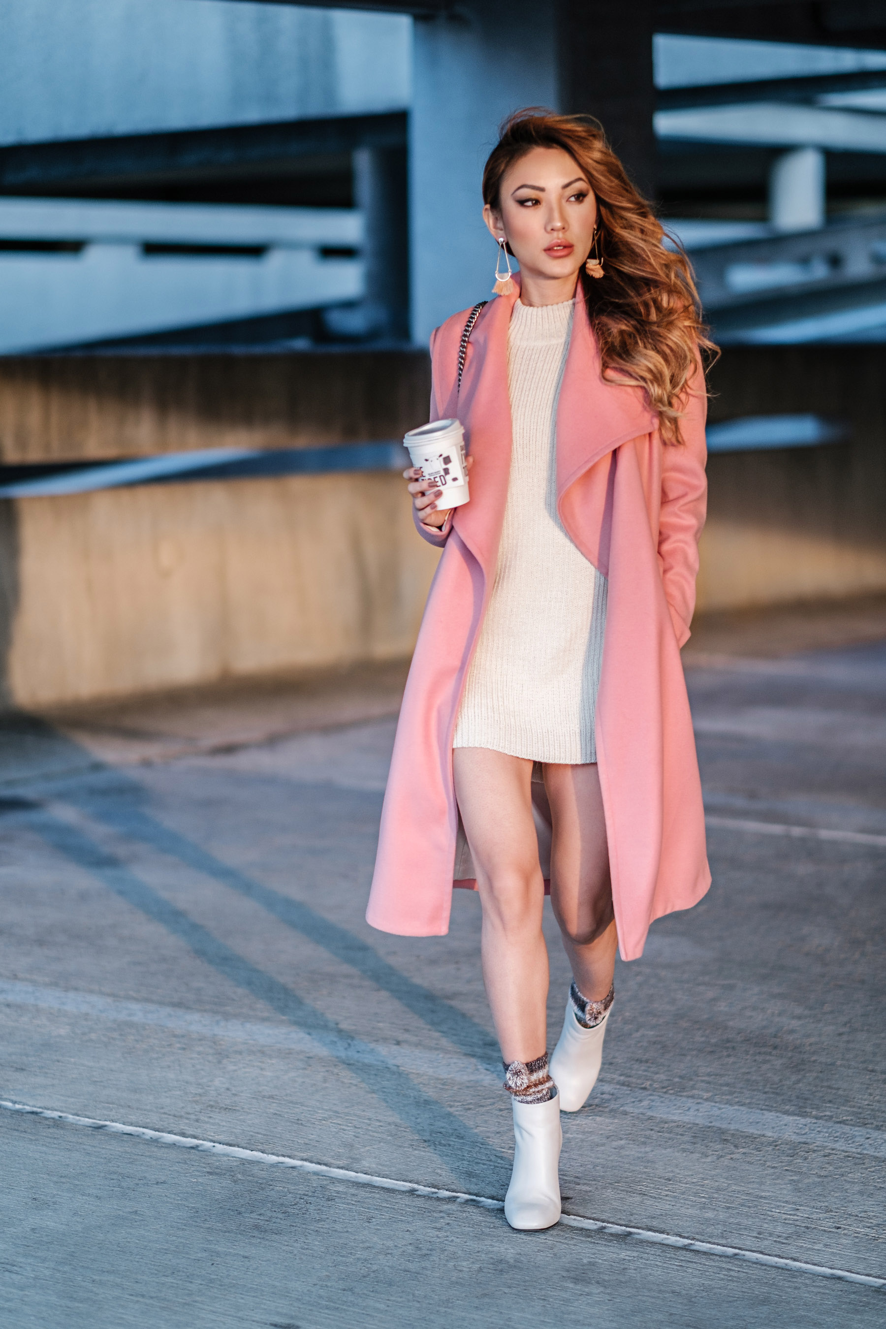 How To Style A Pink Coat // NotJessFashion.com