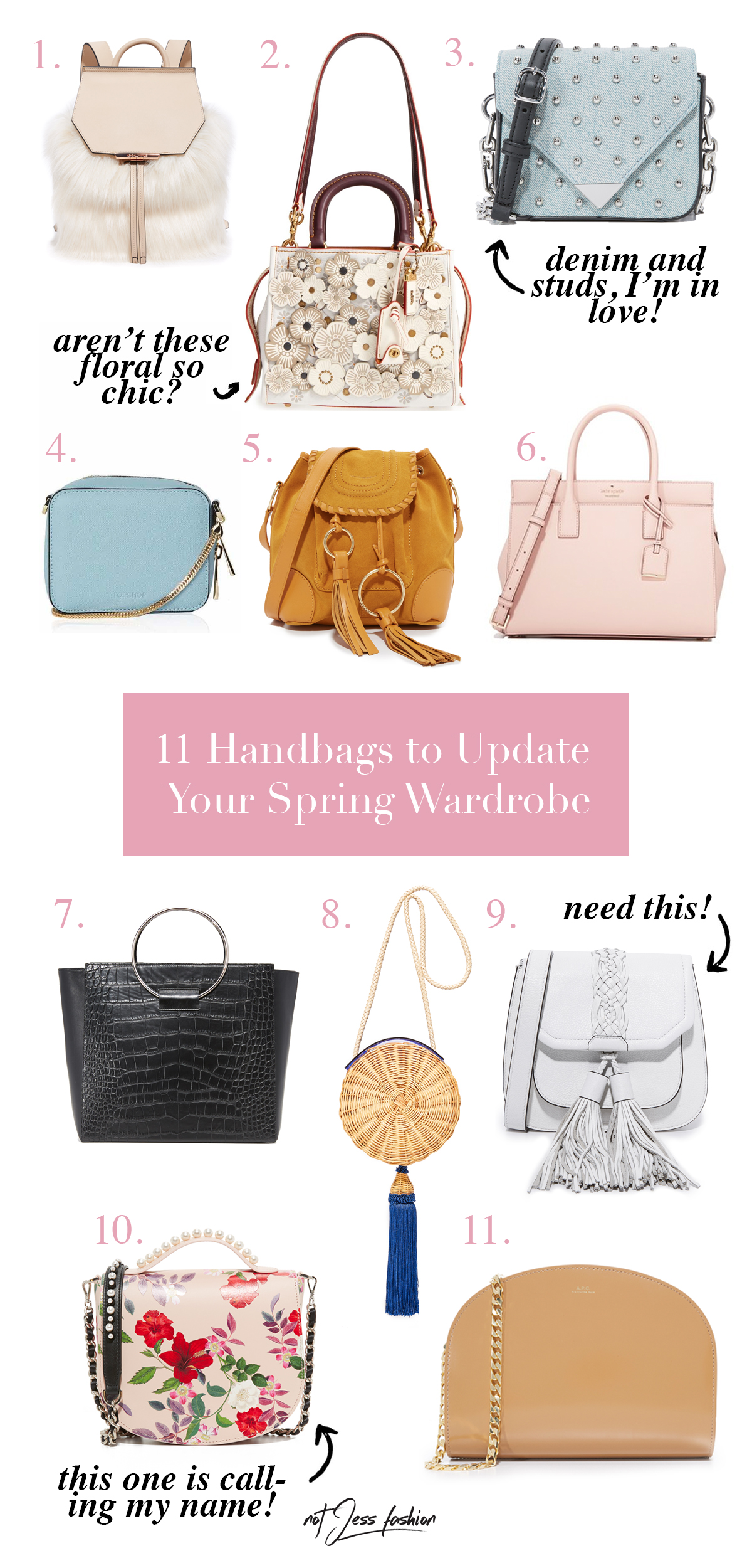 11 Spring Handbags to Update Your Wardrobe // NotJessFashion.com