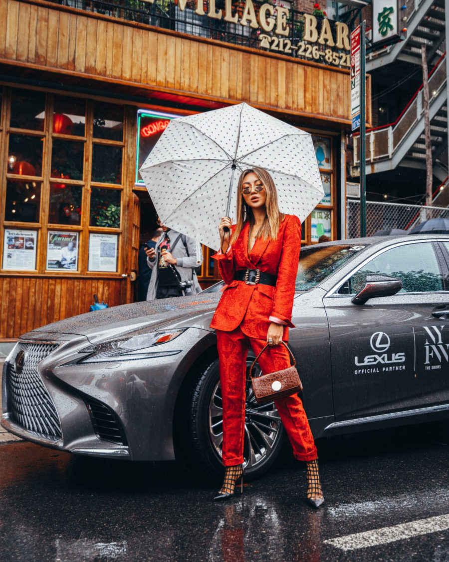 How to Care for your handbags - belted blazer, jimmy choo caged booties, nyfw street style 2018 // Notjessfashion.com