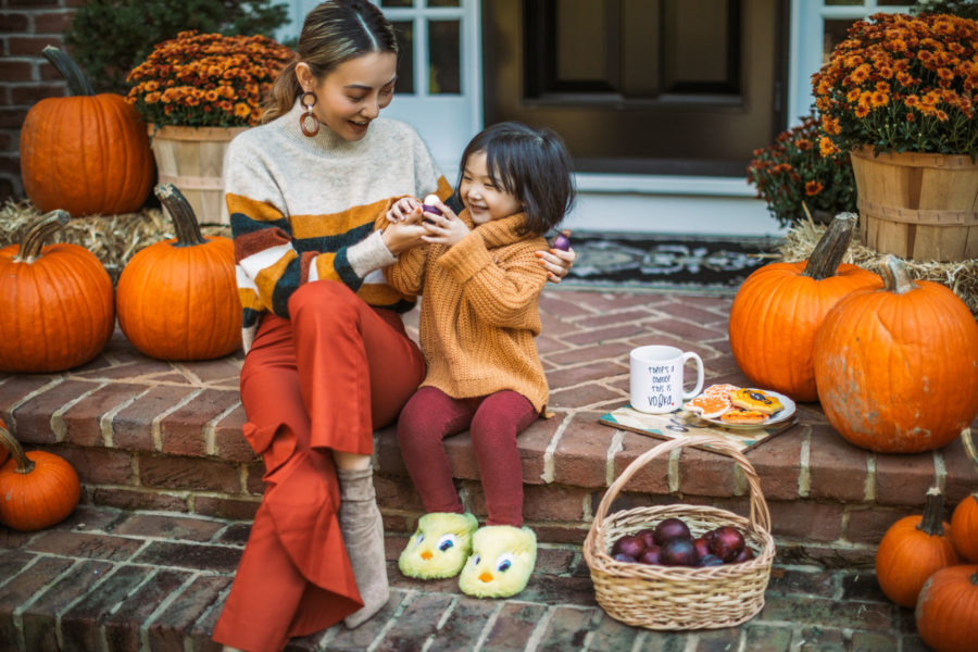 Beauty-inspired autumn celebration featuring EOS Sugarplum Lip Balm // Notjessfashion.com